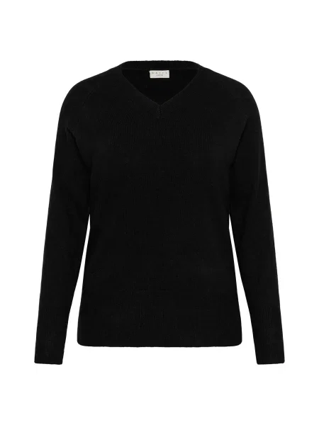 KAFFE CURVE Pulover Niela' negru