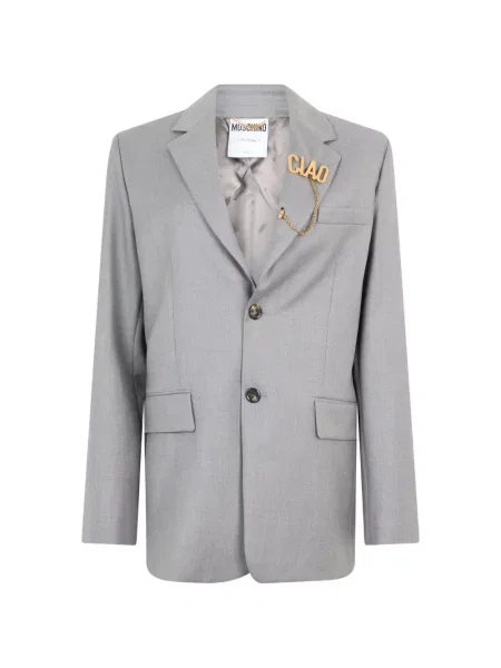 Sacou Moschino cu autograf gri