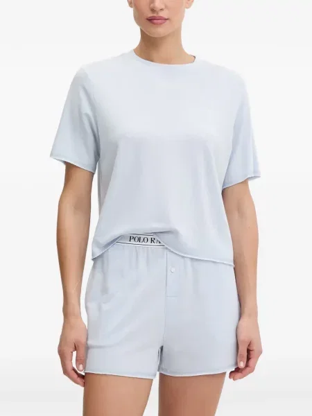 Είδος υφάσματος πιτζάμας Polo Ralph Lauren με κέντημα μπλε