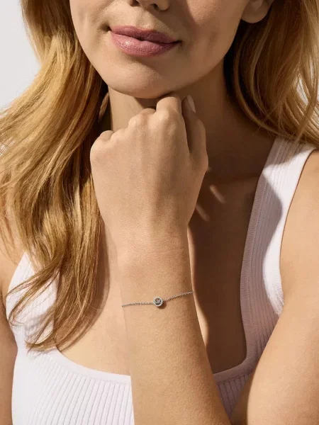 Brăţară Michael Kors transparente argintiu