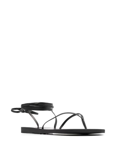 Sandale Ancient Greek Sandals din piele fără toc negru