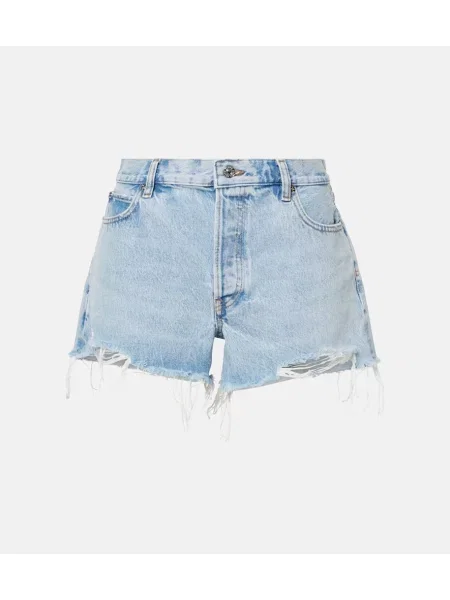 Szorty jeansowe Frame niebieskie