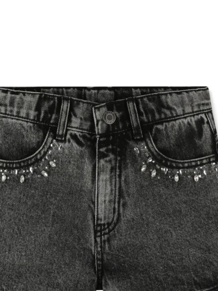 Szorty jeansowe dziecięce Marc Jacobs czarne