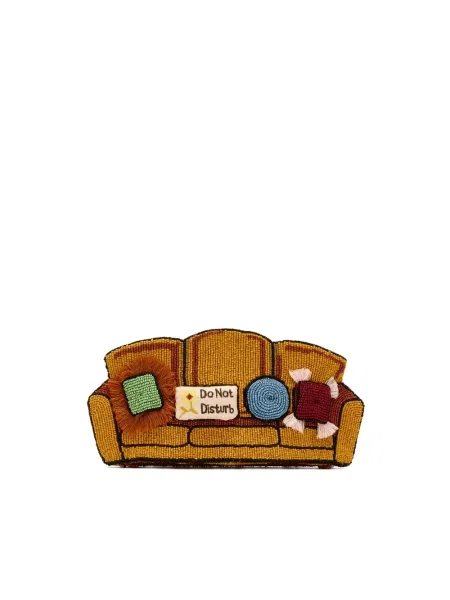 Kopertówka Staud z koralikami żółta