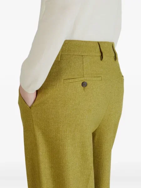 Pantaloni Incotex plisate verde