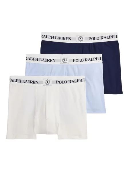 Chiloți Polo Ralph Lauren din țesătură twill cu autograf cu glugă albastru