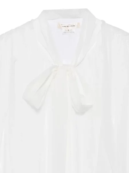 Top Comme Des Garçons s mašlí bílý