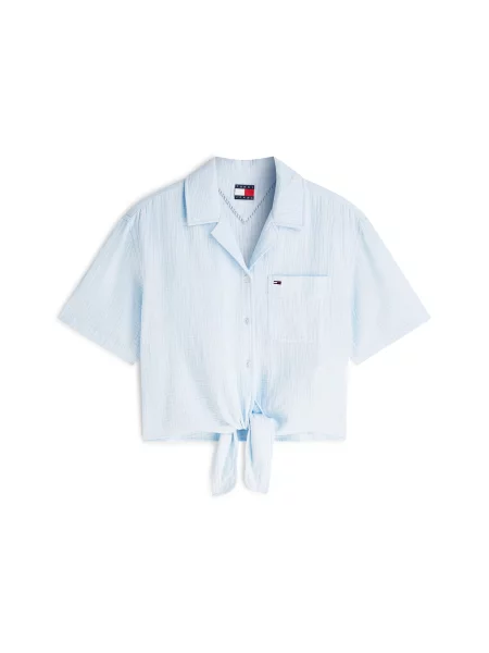 Tommy Jeans Bluză deschis albastru