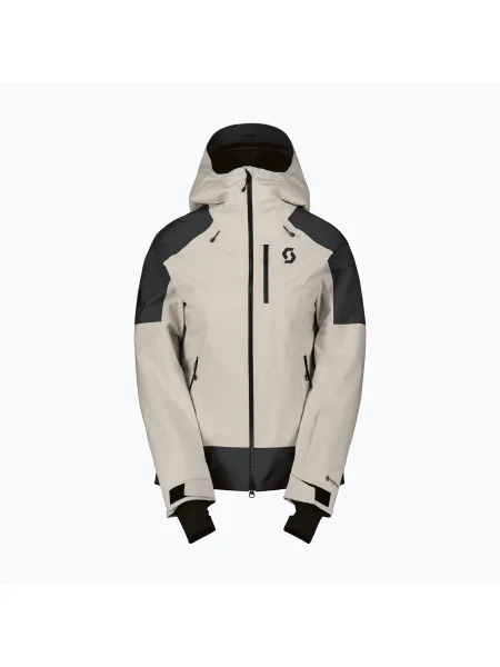 Geacă de schi pentru femei SCOTT Ultimate GTX dust white/black alb