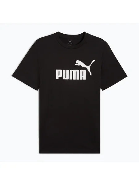 PUMA Tričko Essential No. 1 / biela čierna