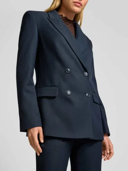 Żakiet o kroju regular fit z dodatkiem i podwójną listwą guzikową Jake*s Collection