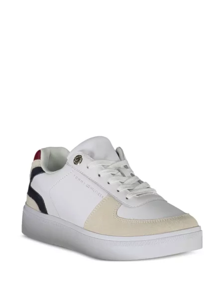 Fűzős csipkés sneaker Tommy Hilfiger fehér