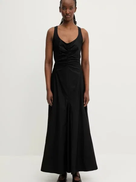 Sportmax sukienka Galante maxi rozkloszowana czarny