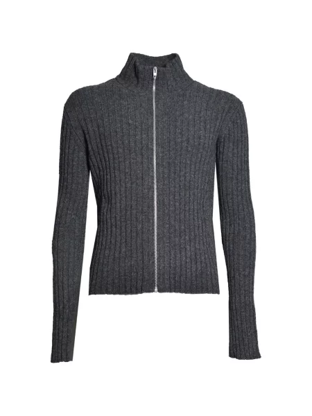 Pulover Jil Sander tricotate gri