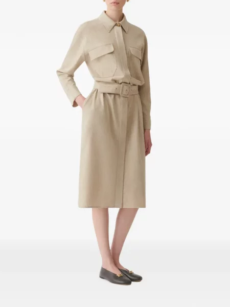Cu centură rochie midi Fabiana Filippi tricotate