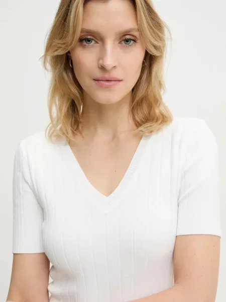 Пуловер Answear Lab дамски от лека материя бяло