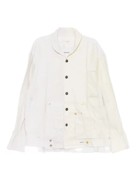Μπουφάν Greg Lauren με φθαρμένο εφέ λευκό