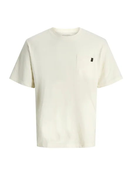 JACK & JONES Tricou JJEdover murdar alb