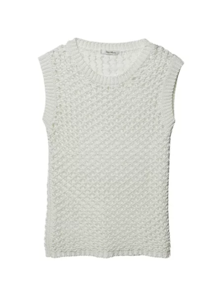 Top Max Mara tricotate alb