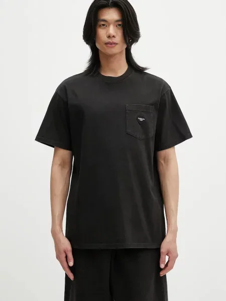 Tricou Carhartt WIP S/S Ingo Pocket T-Shirt UNISEX Black Garment Dyed S negru