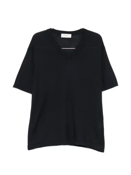 Tricou Lisa Yang din cașmir albastru