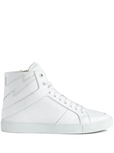 Sneakerși Zadig&voltaire din piele alb
