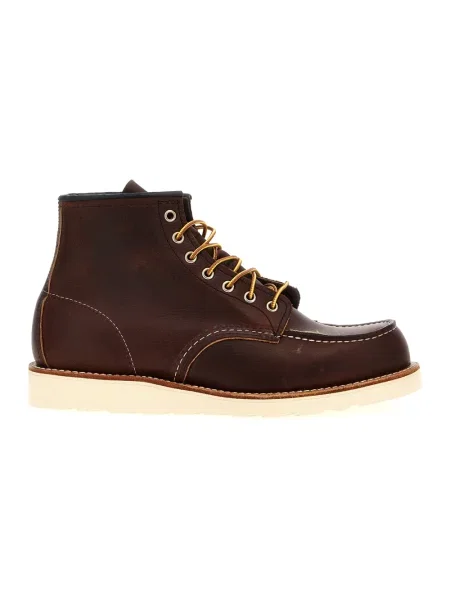 Red Wing buty skórzane Moc Toe bordowy czerwone
