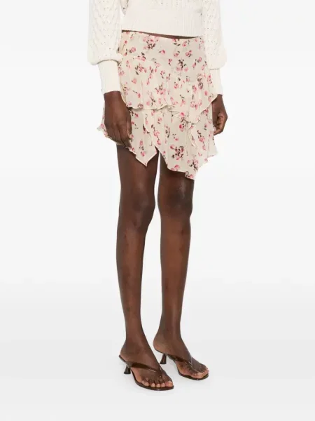 Fustă Marant Etoile cu model floral cu volane