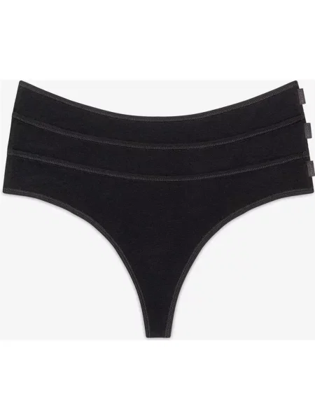 Stringi Calvin Klein Ideal Cotton 3 sztuki M czarne