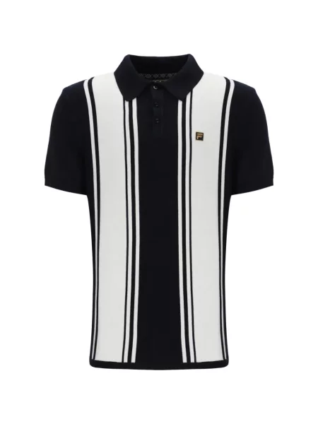 Tricou polo Fila cu dungi negru
