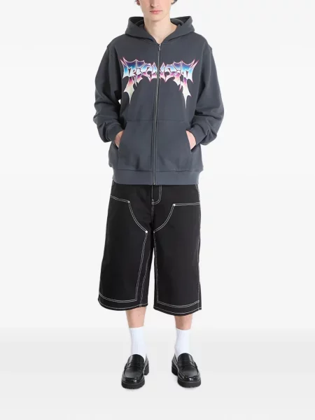 Hanorac cu glugă Ripndip cu imagine gri