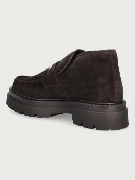 Velúr félcipő Steve Madden barna
