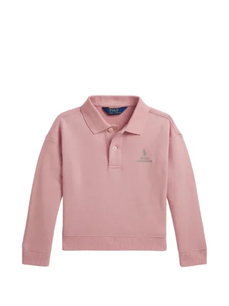 Koszulka polo dziecięca Polo Ralph Lauren różowa