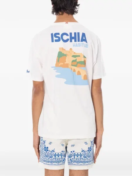 Tricou Mc2 Saint Barth cu imagine alb
