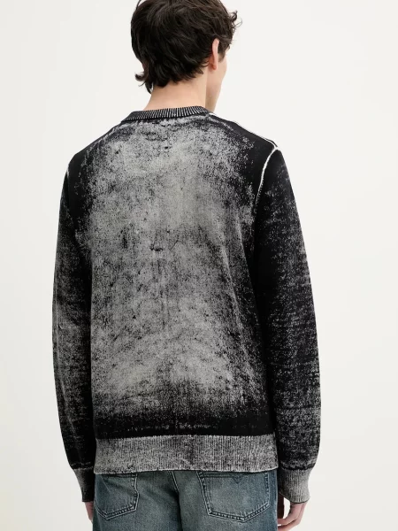 Svetr Diesel K-VELI KNITWEAR pánský lehký šedá