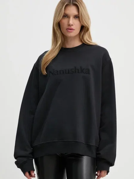 Суитчър Nanushka с апликация черно