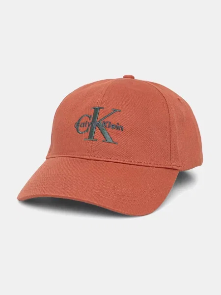 Calvin Klein kapa s šiltom oranžna