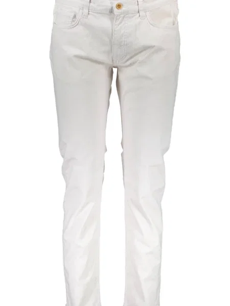 Pantaloni Gant alb