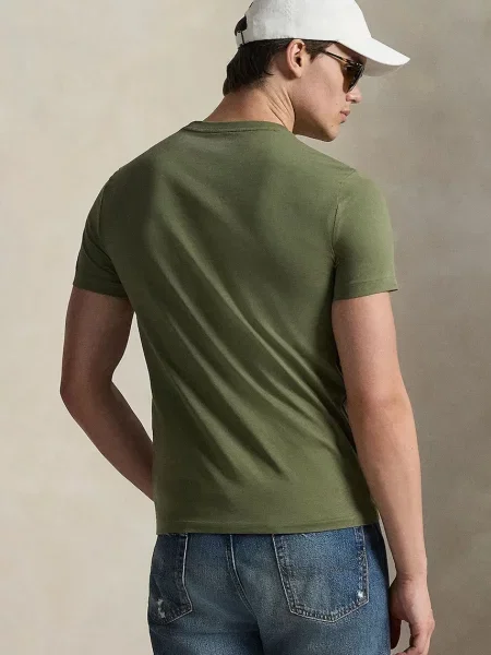Polo Ralph Lauren tricou basic pentru bărbați din verde