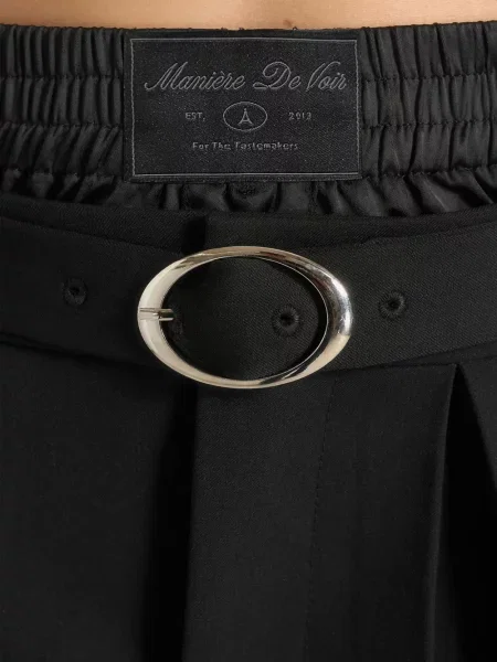 Cu centură fustă Manière De Voir negru