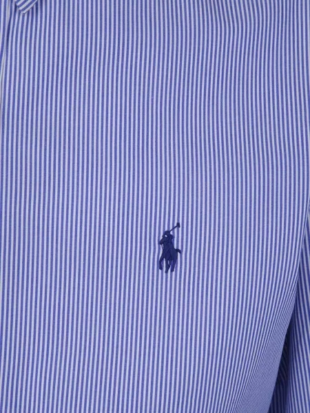 Ριγέ πουκάμισο Polo Ralph Lauren με κέντημα μπλε