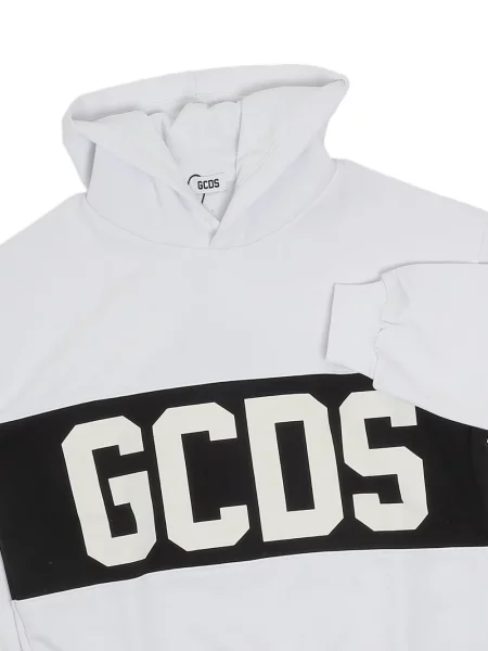 Dětska mikina s kapucí Gcds bílá