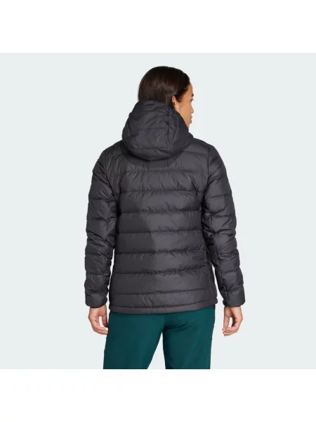 ADIDAS TERREX Outdoorová bunda Multi Light Down CLIMAWARM Hooded' černá
