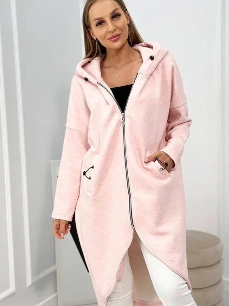 Hanorac Kesi melange roz