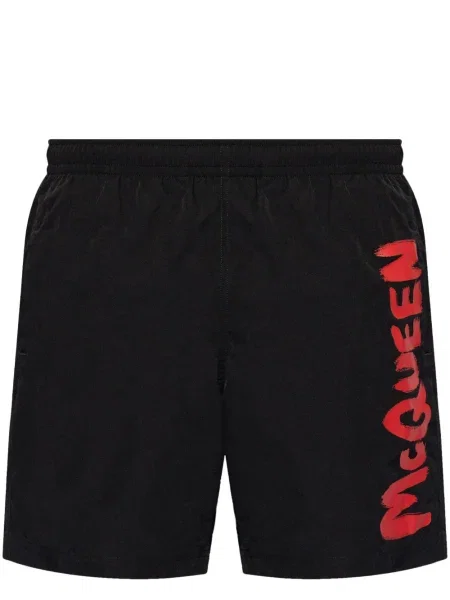 Spodní díl plavek Alexander Mcqueen s potiskem černý
