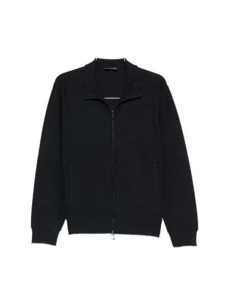 Bluza rozpinana Emporio Armani niebieska