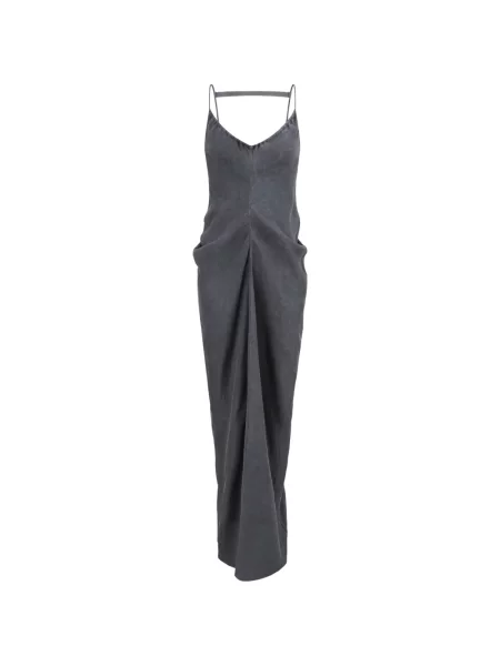 Rochie maxi Oude Waag drapată gri