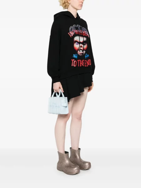 Iš natūralios odos glaustinukė Marc Jacobs mėlyna
