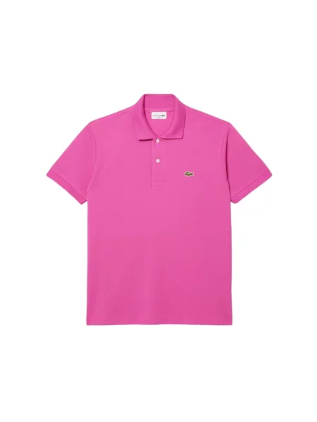 Koszulka polo Lacoste z krótkim rękawem różowa
