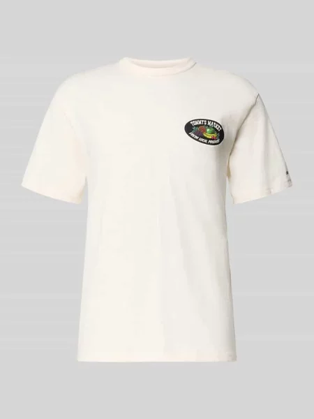 T-shirt o kroju relaxed fit z czystej bawełny Tommy Jeans biała